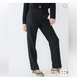 Jcrew kate black linen pants